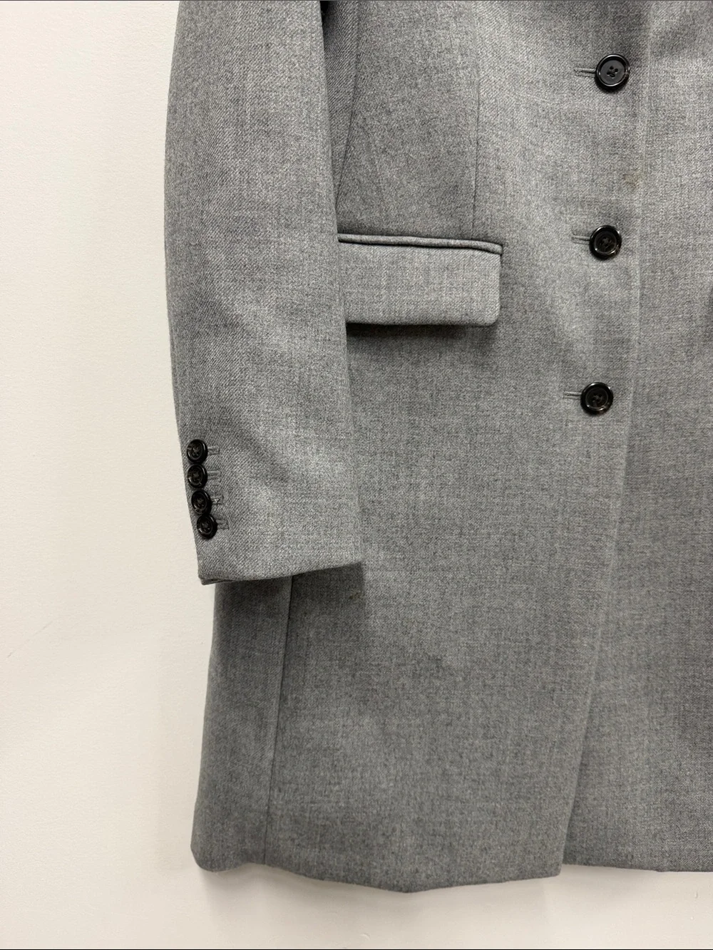 J CREW Regent Topcoat Coat Gray Wool Tailored Academia Preppy Classic Dressy 10 - Picture 6 of 8